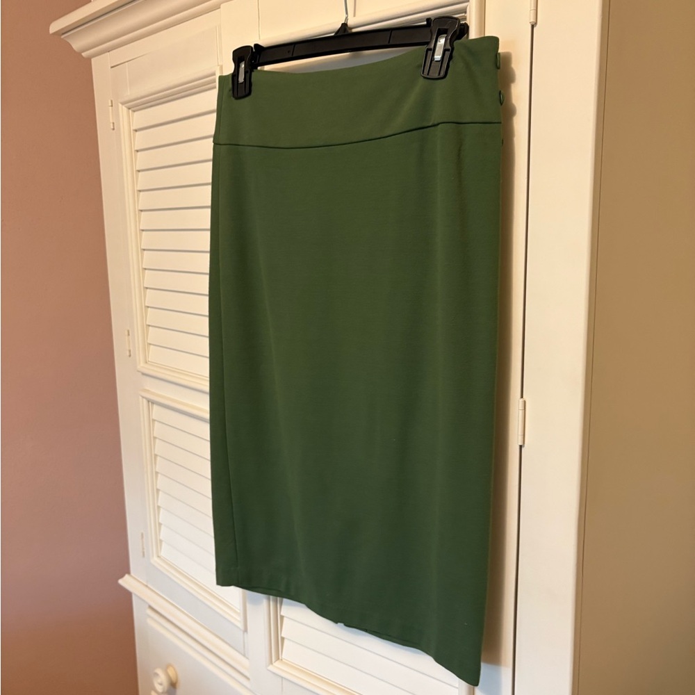 Catherine Malandrino Green Pencil Skirt Knee-Length Work